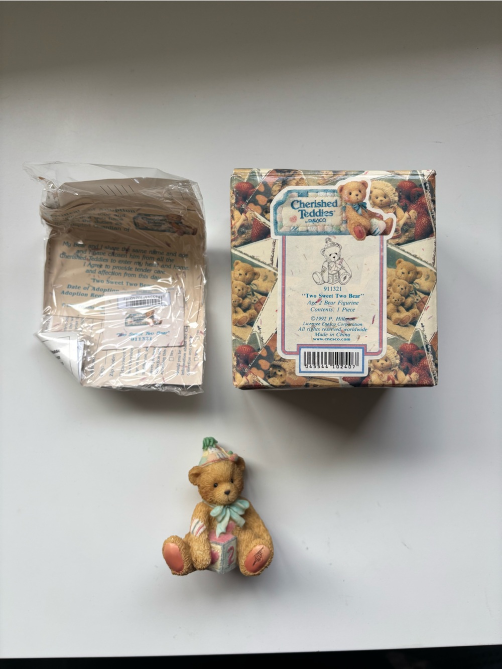 Cherished teddies “two sweet two bear” collectible figurine